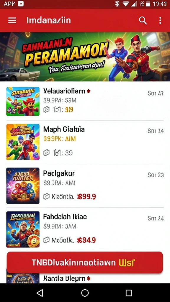 Gambar tampilan permainan slot yang menarik.