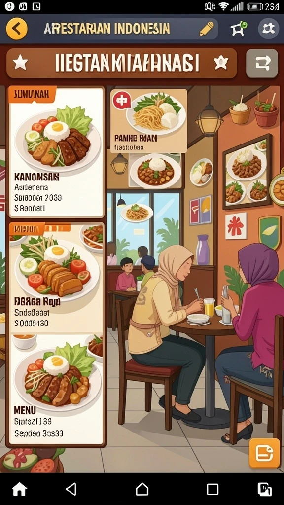 Karakter unik yang bisa dipilih sesuai preferensi.