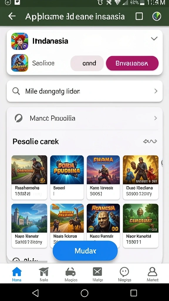 Tampilan awal yang menarik dan intuitif.
