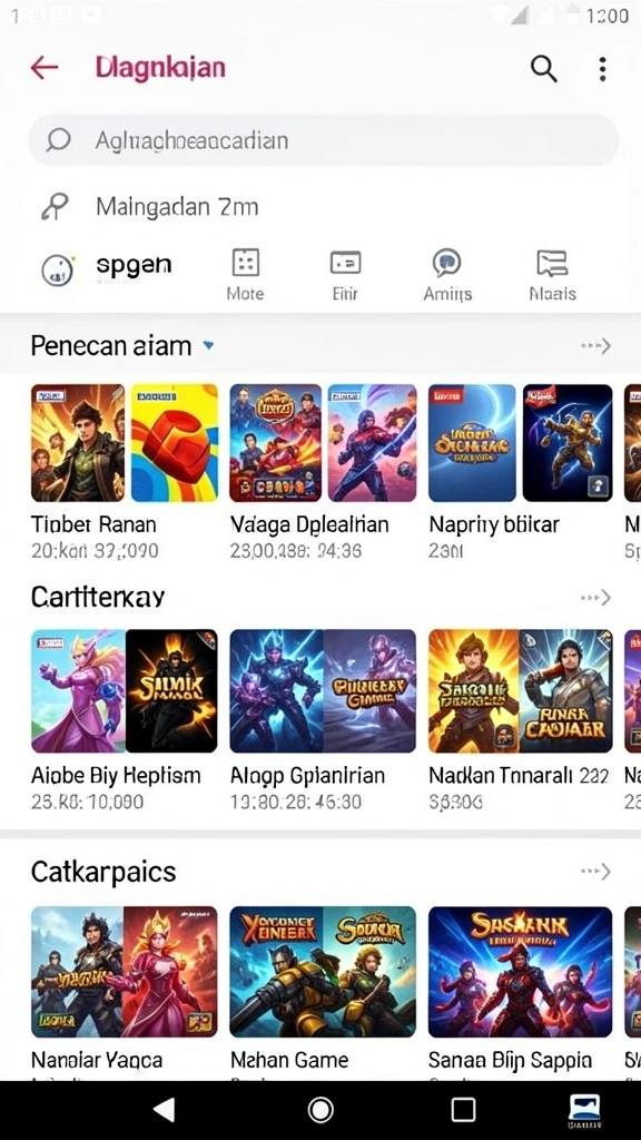 Tampilan awal yang memukau dan interaktif.