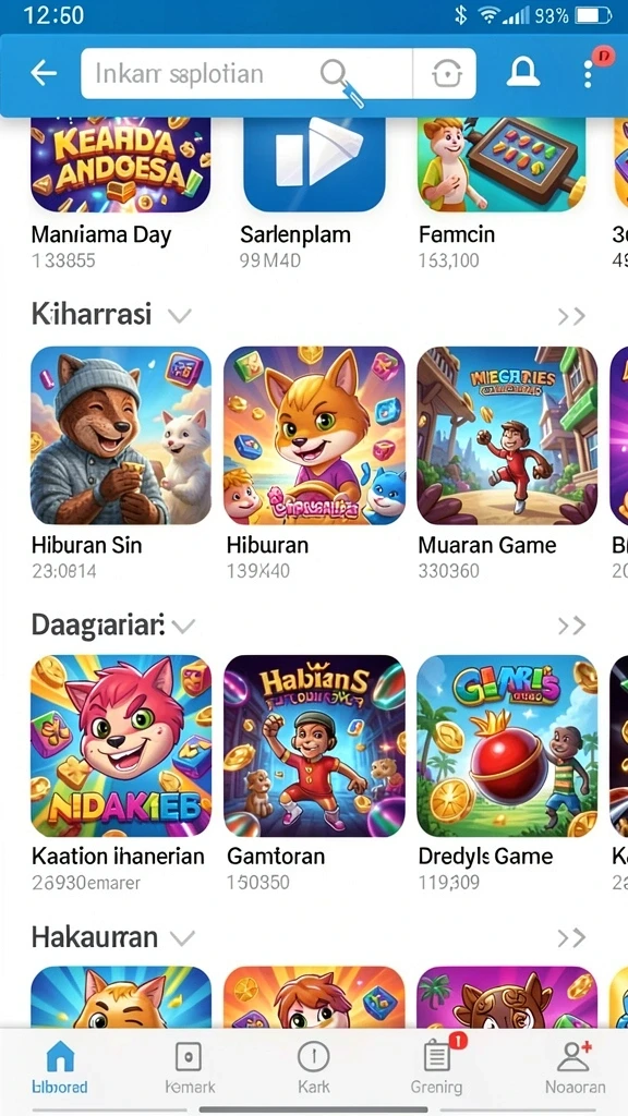 Pengaturan level yang menakjubkan dan penuh warna.