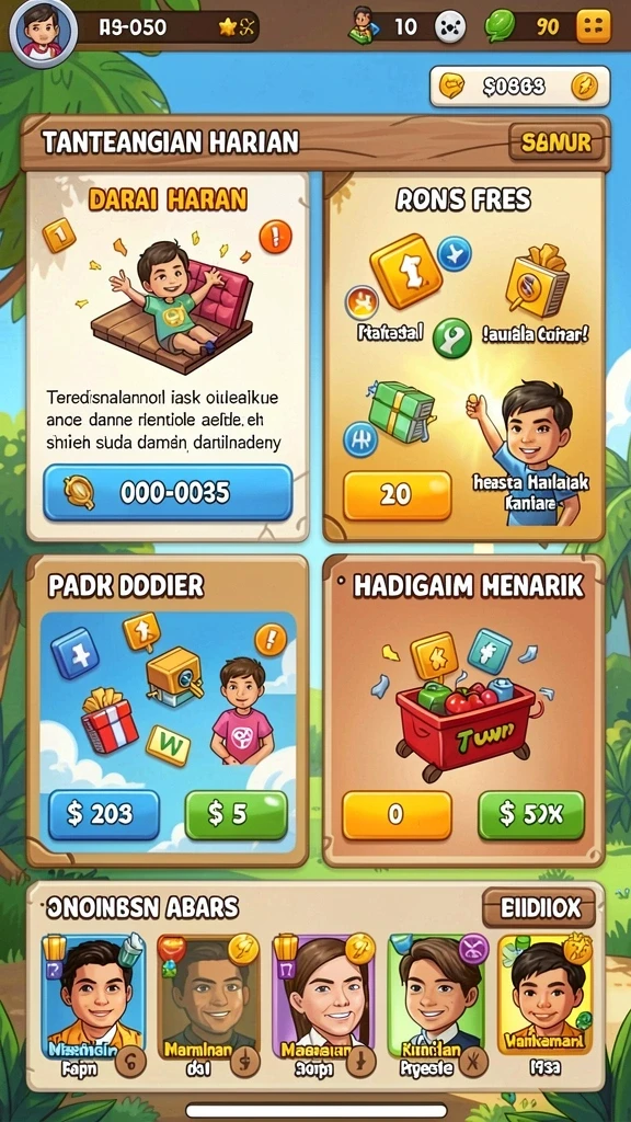 Tampilan menarik dari antarmuka GEBYAR4D yang ramah pengguna.