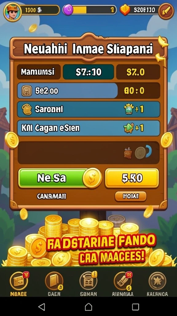 Visualisasi karakter menarik dalam game GOLDRAJA.