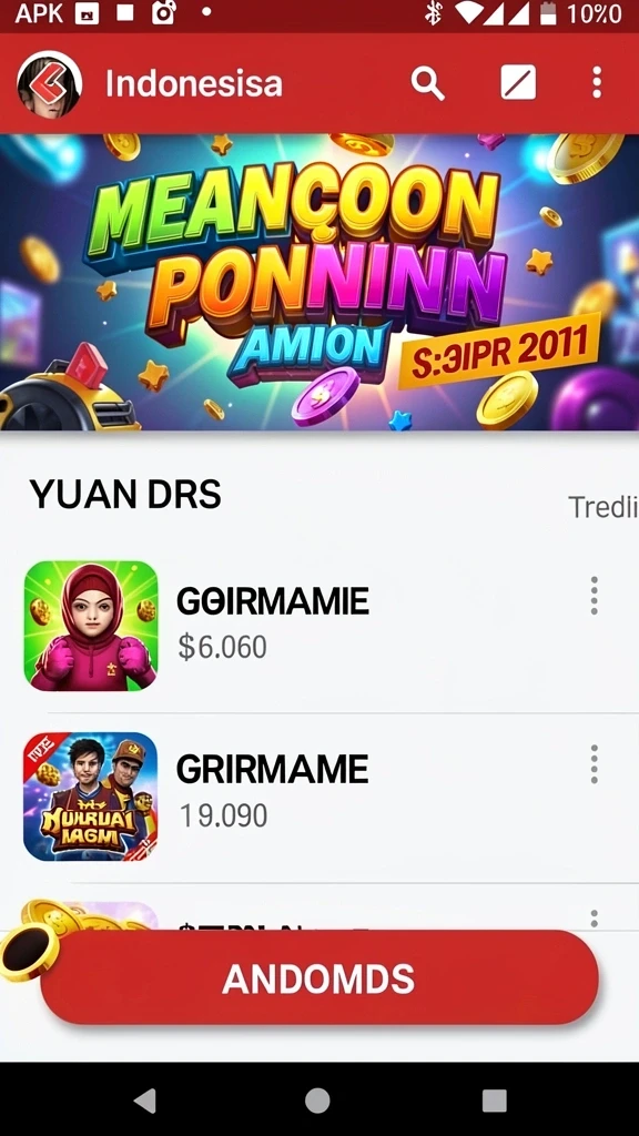 Tampilan antarmuka yang ramah pengguna dan menarik.