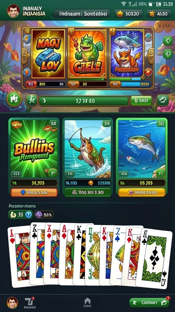Grafis menarik dalam tema permainan slot.