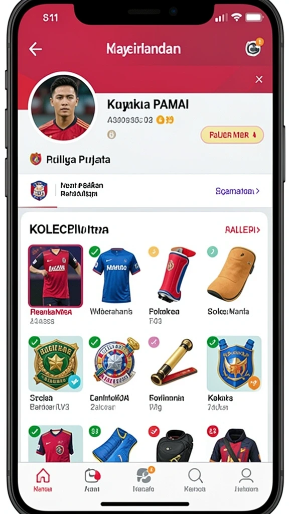 Antarmuka MEGAHOKI yang modern dan menarik.