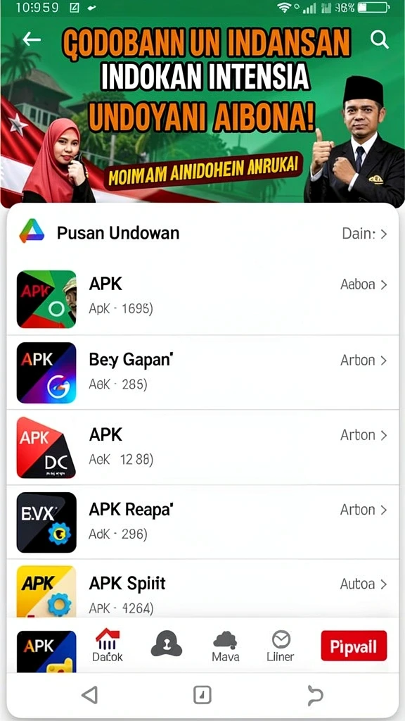 Tampilan antarmuka game yang menarik dan mudah dinavigasi.