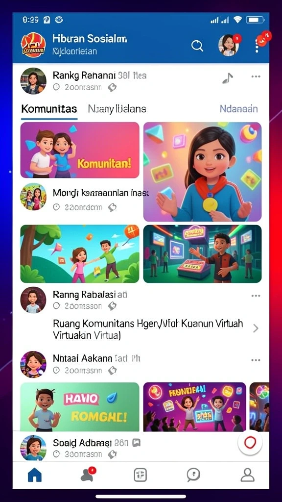 Leaderboard global untuk melihat peringkat pemain.