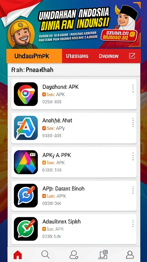 Tampilan antarmuka yang user-friendly.