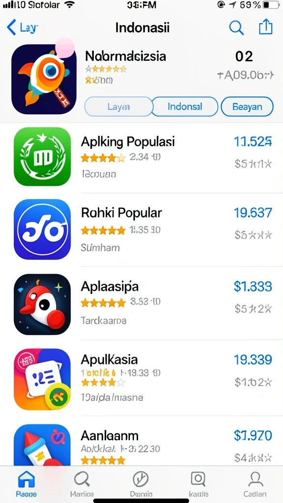 Tampilan permainan yang menarik dan penuh warna.