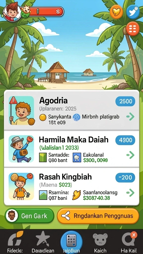 Screenshot menampilkan misi baru yang menantang.