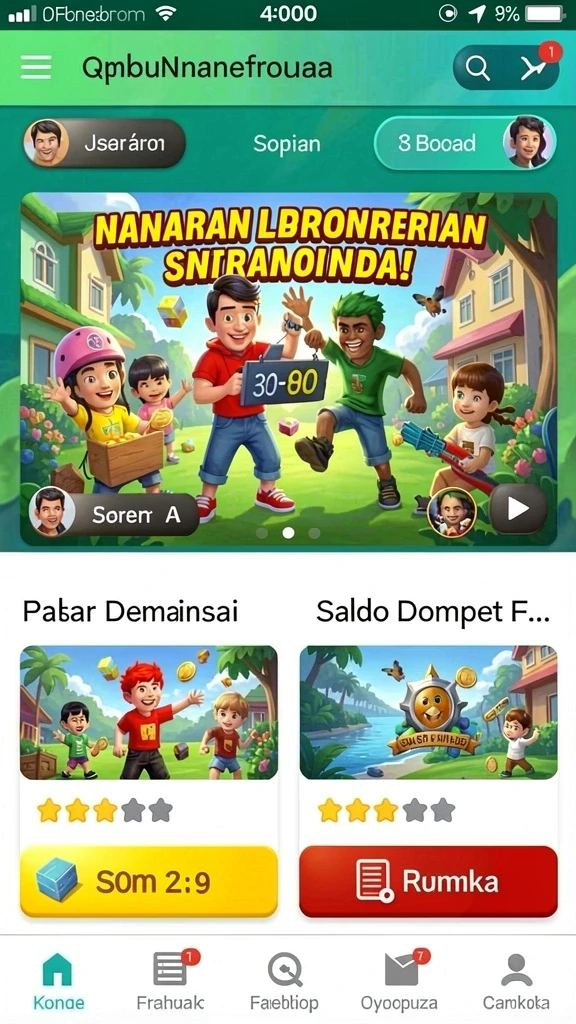 Tampilan awal RT99 yang menawan dan mudah dinavigasi.