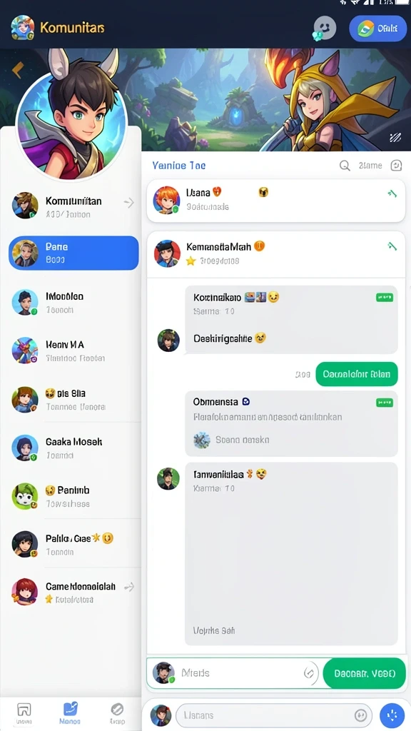 Karakter unik yang bisa dipilih.