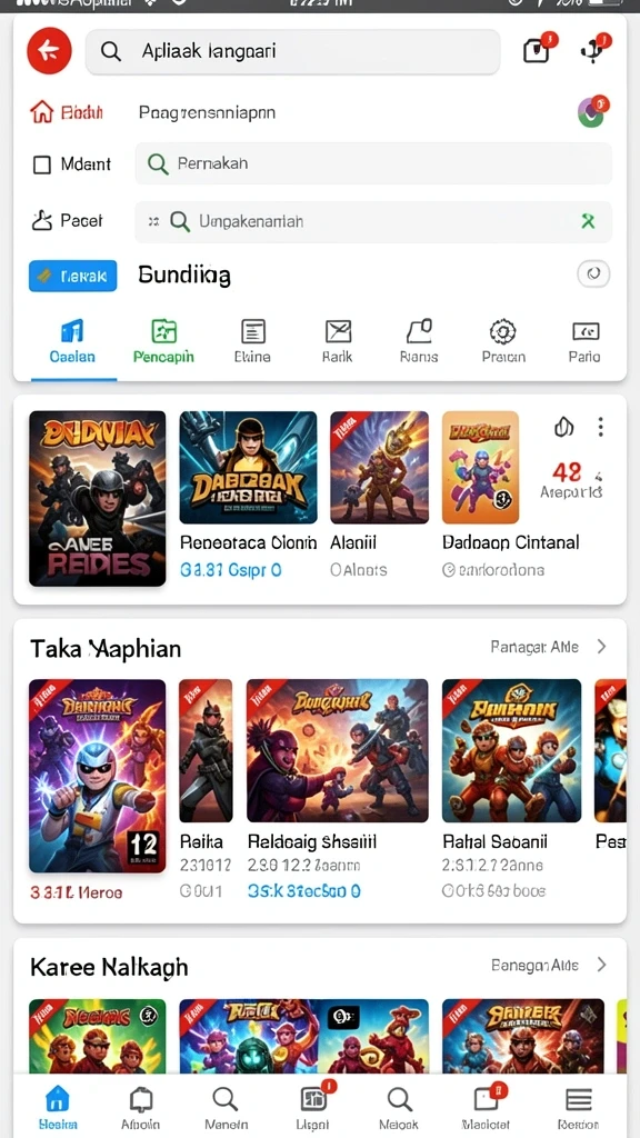 Tampilan antarmuka aplikasi yang menarik dan mudah dinavigasi.