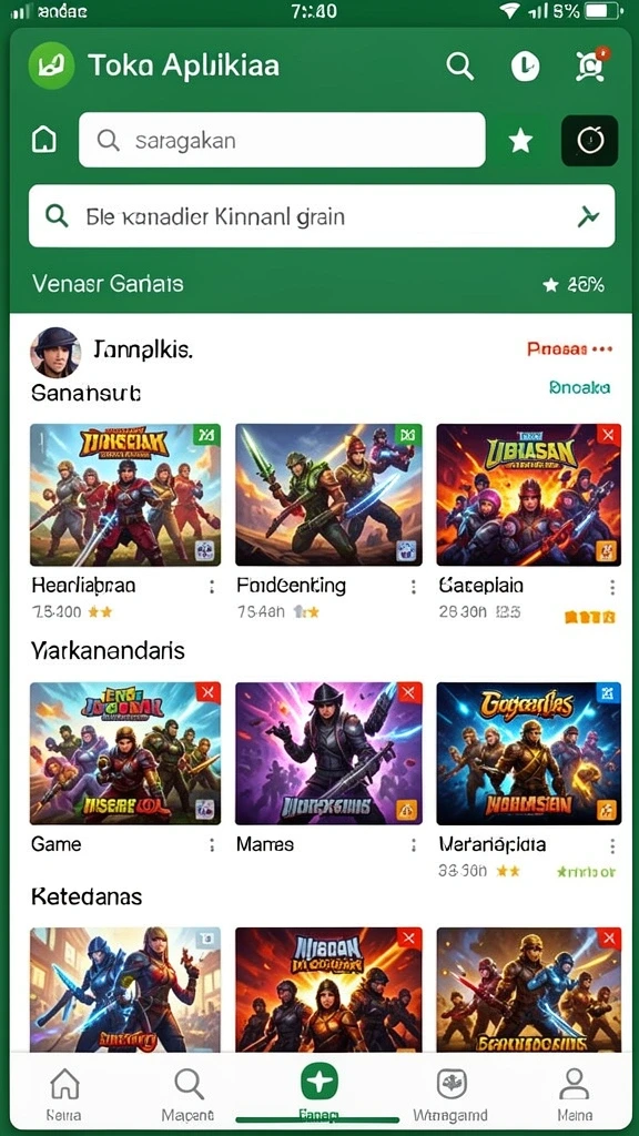Tampilan grafis yang memukau dan penuh warna.