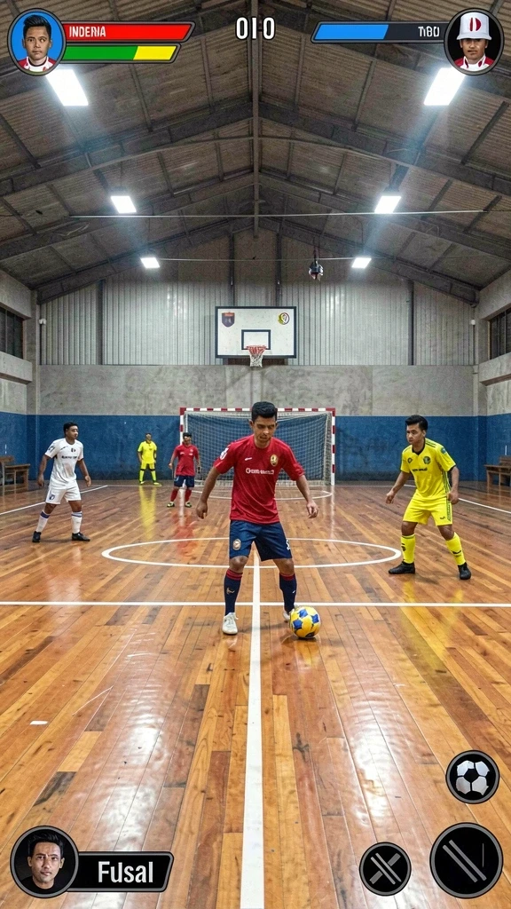 Pemandangan alam yang menakjubkan dalam permainan.