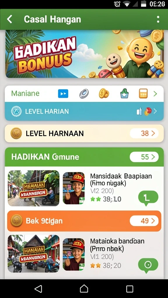 Tangkapan layar memperlihatkan level menantang dalam permainan.