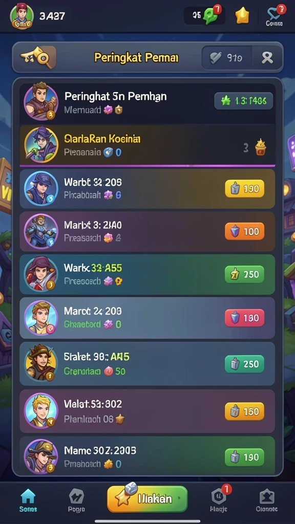 Tampilan awal yang menarik dan penuh warna.